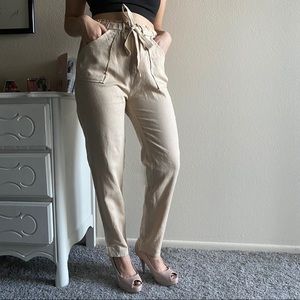 Highwaisted Linen Trousers